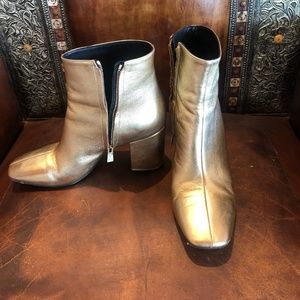 Annie Bing Gold Women's Ankle Boots